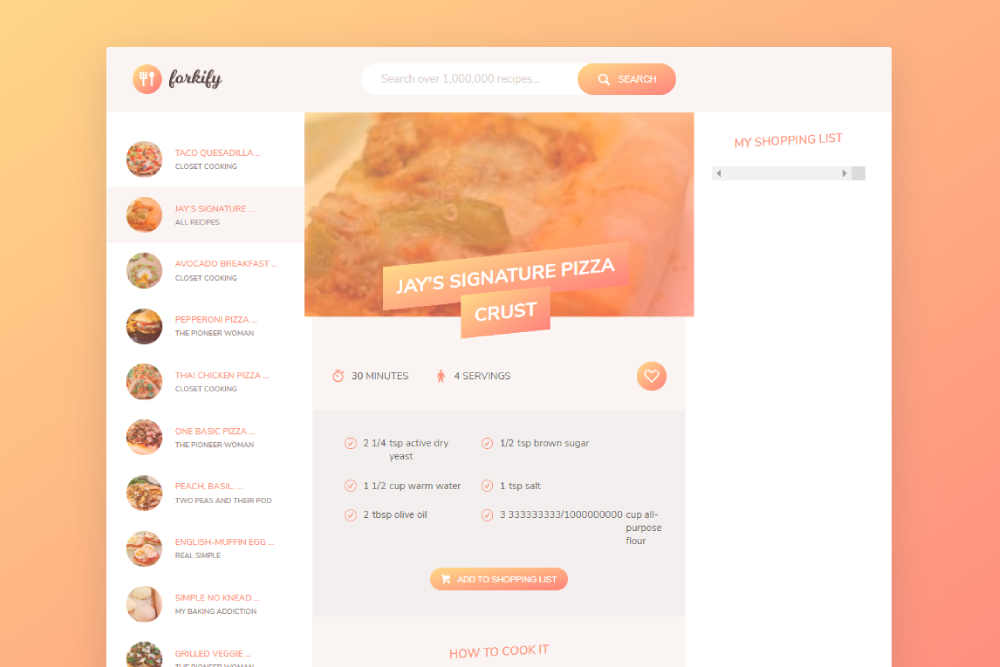 forkify application